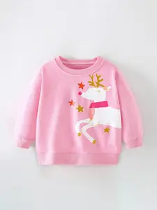 StyleCast Girls Graphic Printed Round Neck T-shirt