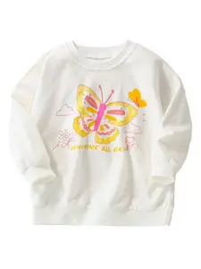 StyleCast Girls Graphic Printed Round Neck T-shirt