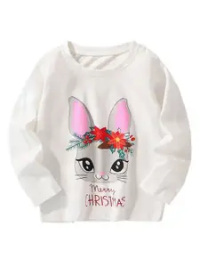 StyleCast Girls Graphic Printed Round Neck T-shirt