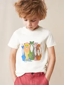 StyleCast Boys Graphic Printed Round Neck T-shirt