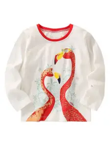 StyleCast Girls Graphic Printed Round Neck T-shirt