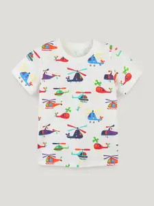 StyleCast Boys Conversational Printed Round Neck Cotton T-shirt