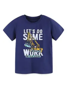 StyleCast Boys Graphic Printed Solid Round Neck Cotton T-shirt