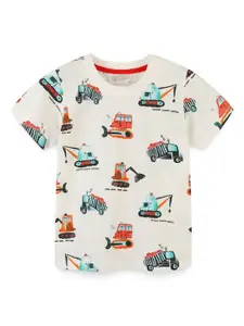 StyleCast Boys Conversational Printed Round Neck Cotton T-shirt