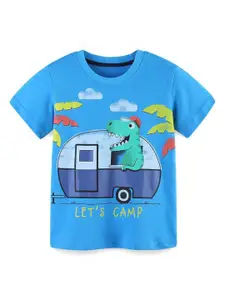 StyleCast Boys Graphic Printed Solid Round Neck Cotton T-shirt