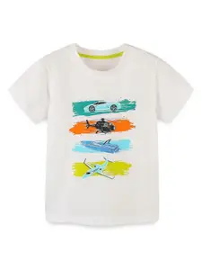 StyleCast Boys Printed Solid Round Neck Cotton T-shirt