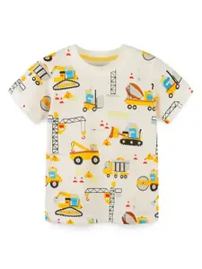 StyleCast Boys Conversational Printed Round Neck Cotton T-shirt