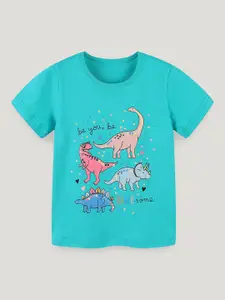 StyleCast Girls Graphic Printed Solid Round Neck Cotton T-shirt