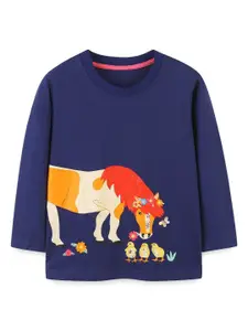 StyleCast Boys Printed Solid Round Neck Cotton T-shirt