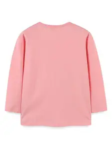 StyleCast Girls Printed Solid Round Neck Cotton T-shirt
