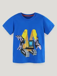 StyleCast Boys Printed Solid Round Neck Cotton T-shirt