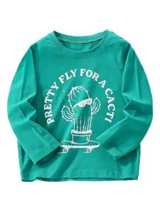 StyleCast Boys Graphic Printed Solid Round Neck Cotton T-shirt