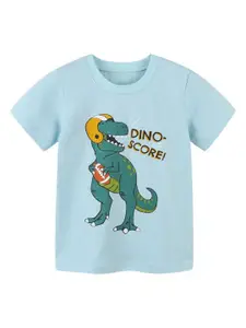 StyleCast Boys Graphic Printed Solid Round Neck Cotton T-shirt