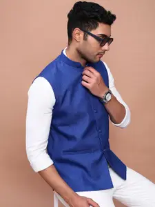 SHOWOFF Woven Slim Fit Nehru Jacket