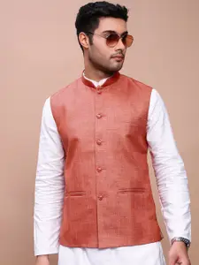 SHOWOFF Woven Slim-Fit Nehru Jackets