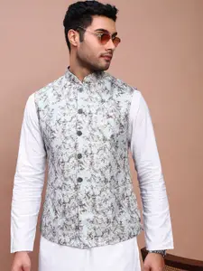 SHOWOFF Embroidered Slim Fit Nehru Jacket