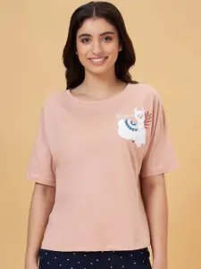 Dreamz by Pantaloons Printed Cotton Lounge Tshirts