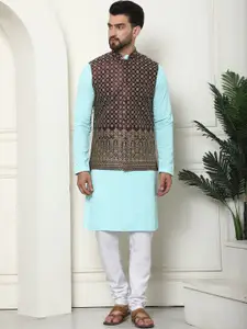 SOJANYA Men Regular Pure Cotton Kurta with Churidar