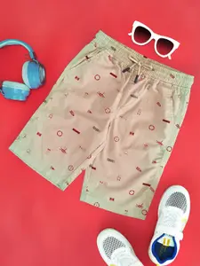 Pantaloons Junior Boys Printed Mid Rise Pure Cotton Shorts