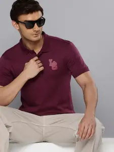 Levis Slim Fit Polo Collar Pure Cotton T-shirt with 3D Printed Brand Logo