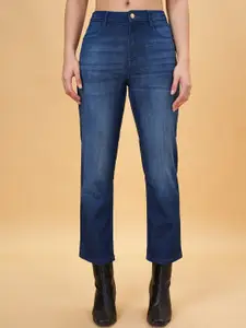 SF JEANS by Pantaloons Women Mid-Rise Clean Look Light Fade Cropped Jeans