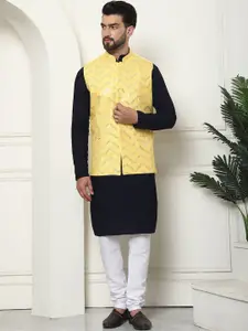 SOJANYA Men Regular Pure Cotton Kurta with Churidar