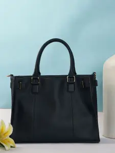 Mast & Harbour Women's PU Oversized Structured Solid Handheld Handbags