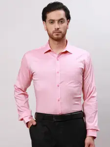 Park Avenue Men Micro Ditsy Printed Opaque Slim Fit Spread Collar Formal Shirt