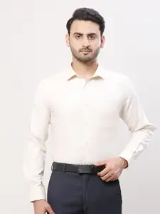 Park Avenue Men Slim Fit Opaque Textured Spread Collar Formal Shirt