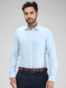 Park Avenue Men Slim Fit Opaque Textured Spread Collar Formal Shirt