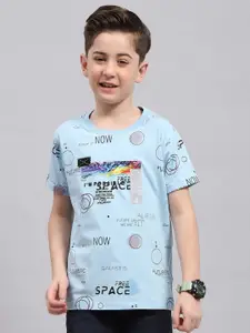 Monte Carlo Boys Typography Printed Round Neck T-shirt