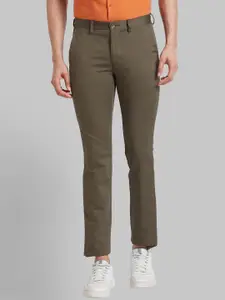 Park Avenue Men Mid-Rise Slim Fit Trousers