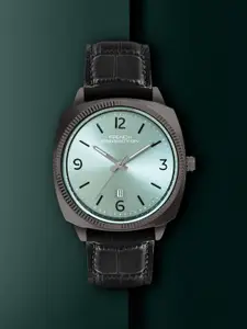 French Connection Men Dial & Leather Straps Analogue Watch FCN084BL