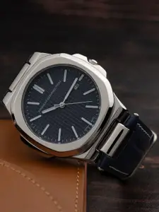 French Connection Men Dial & Leather Bracelet Style Straps Analogue Watch FCB2UL