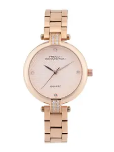 French Connection Women Dial & Stainless Steel Straps Analogue Watch FCM01RGM
