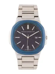 French Connection Men Dial & Stainless Steel Bracelet Style Straps Analogue Watch FCB2SM