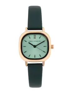 French Connection Women Dial & Leather Straps Analogue Watch FCU3GRL