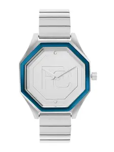 French Connection Women Embellished Dial & Bracelet Style Straps Analogue Watch FCN090SM