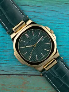 French Connection Men  Dial & Leather Bracelet Style Straps Analogue Watch FCB2GRL