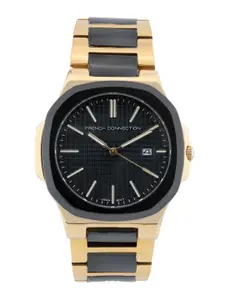 French Connection Men Dial & Stainless Steel Bracelet Style Straps Analogue Watch FCB2TM