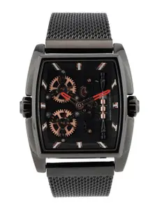 French Connection Men Dial & Stainless Steel Bracelet Style Straps Analogue Watch FCM02BM