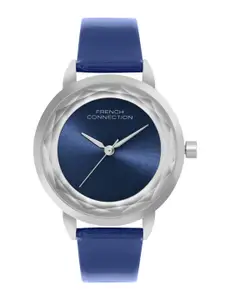 French Connection Women Dial & Leather Strap Analogue Watch FCN077UL
