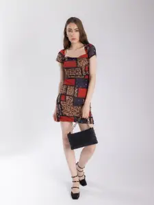Stylecast X Hersheinbox Animal Print Sheath Mini Dress
