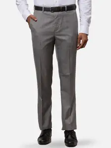 Raymond Men Contemporary-Fit Mid-Rise Formal Trousers