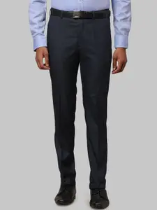 Raymond Self Design Slim-Fit Formal Trousers