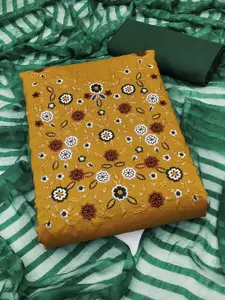 KIMISHA Floral Embroidered Unstitched Dress Material