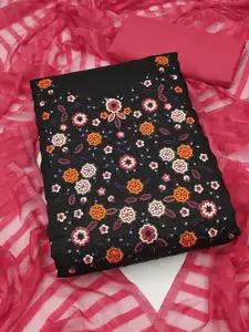 KIMISHA Floral Embroidered Unstitched Dress Material