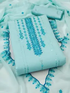 KIMISHA Floral Embroidered Unstitched Dress Material