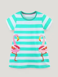 StyleCast Striped Short Sleeves T-shirt Dress