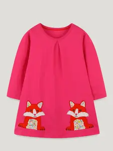 StyleCast Girls Round Neck A-Line Dress